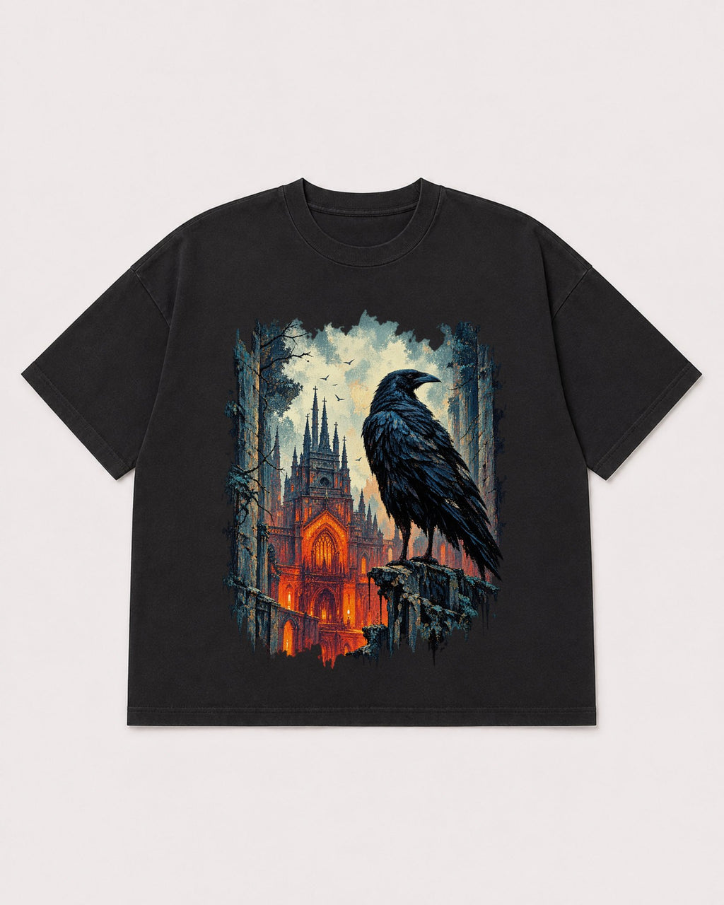 Mockup Boxy Heavyweight Tee Black product