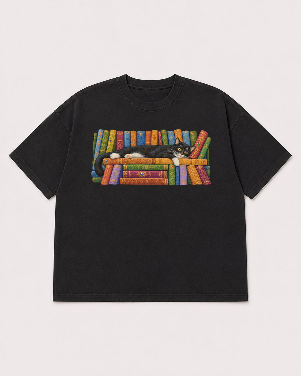 Mockup Boxy Heavyweight Tee Black product