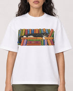Mockup Boxy Heavyweight Tee White female close-up 07