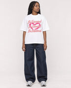 Mockup Boxy Heavyweight Tee White female full-body 04