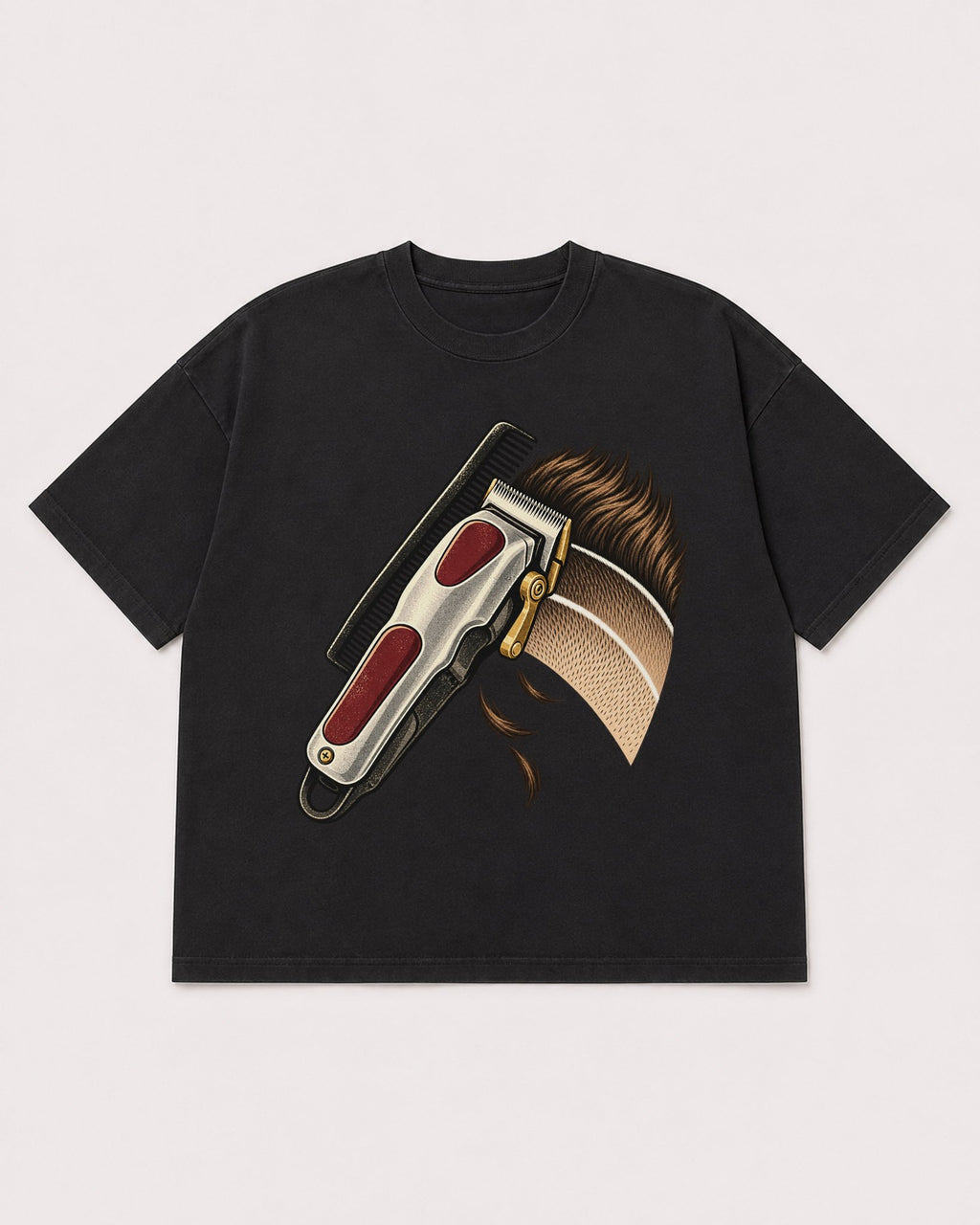 Mockup Boxy Heavyweight Tee Black product
