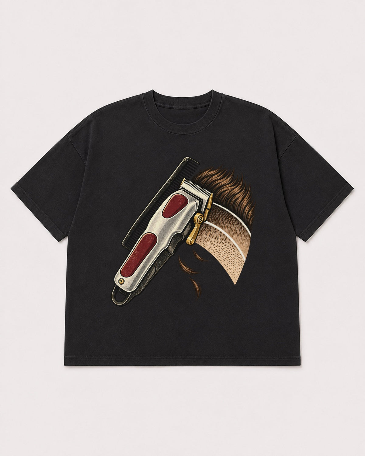 Mockup Boxy Heavyweight Tee Black product