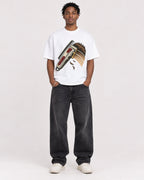 Mockup Boxy Heavyweight Tee White male full-body 05
