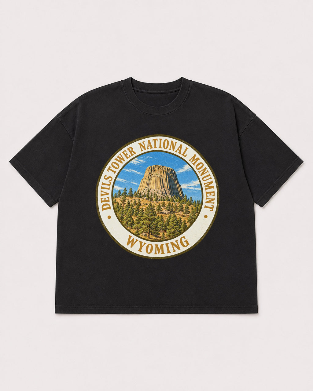 Mockup Boxy Heavyweight Tee Black product