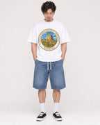 Mockup Boxy Heavyweight Tee White male full-body 03