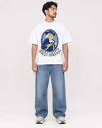 Mockup Boxy Heavyweight Tee White male full-body 02