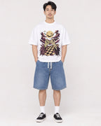 Mockup Boxy Heavyweight Tee White male full-body 13