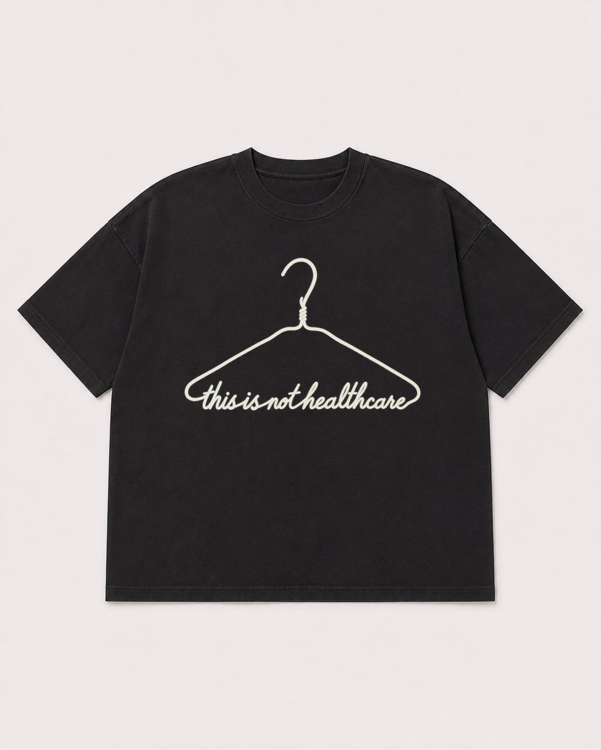 Mockup Boxy Heavyweight Tee Black product