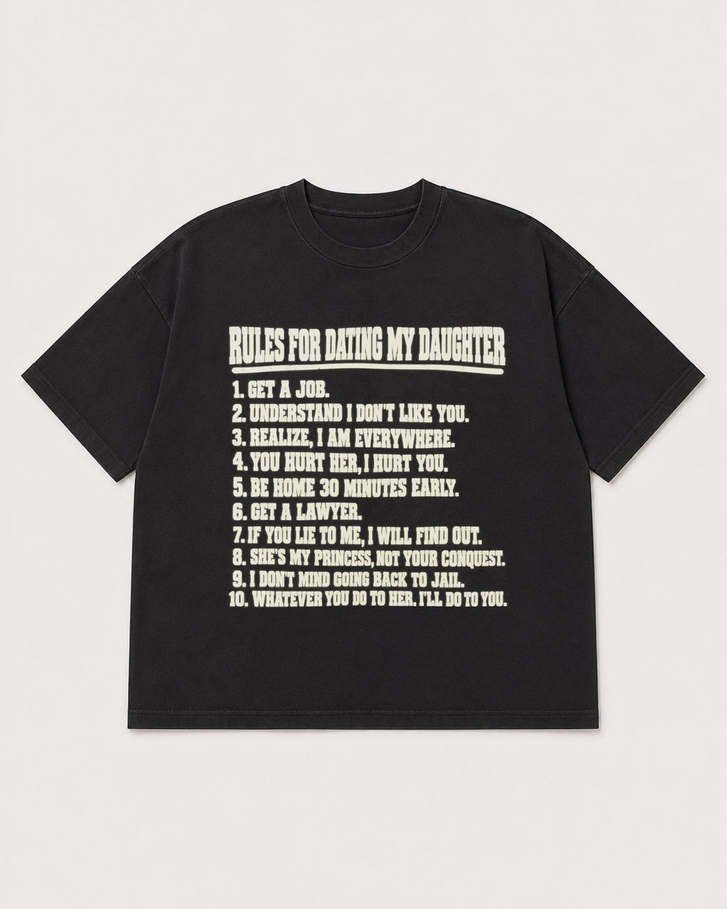 Mockup Boxy Heavyweight Tee Black product