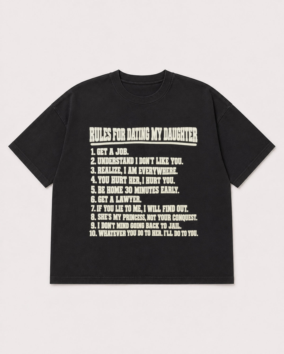 Mockup Boxy Heavyweight Tee Black product