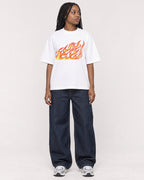Mockup Boxy Heavyweight Tee White female full-body 04