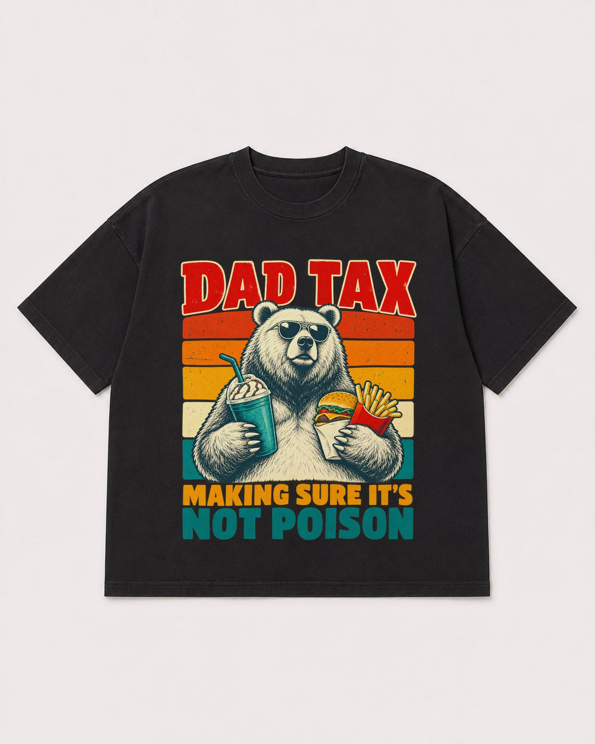 Mockup Boxy Heavyweight Tee Black product