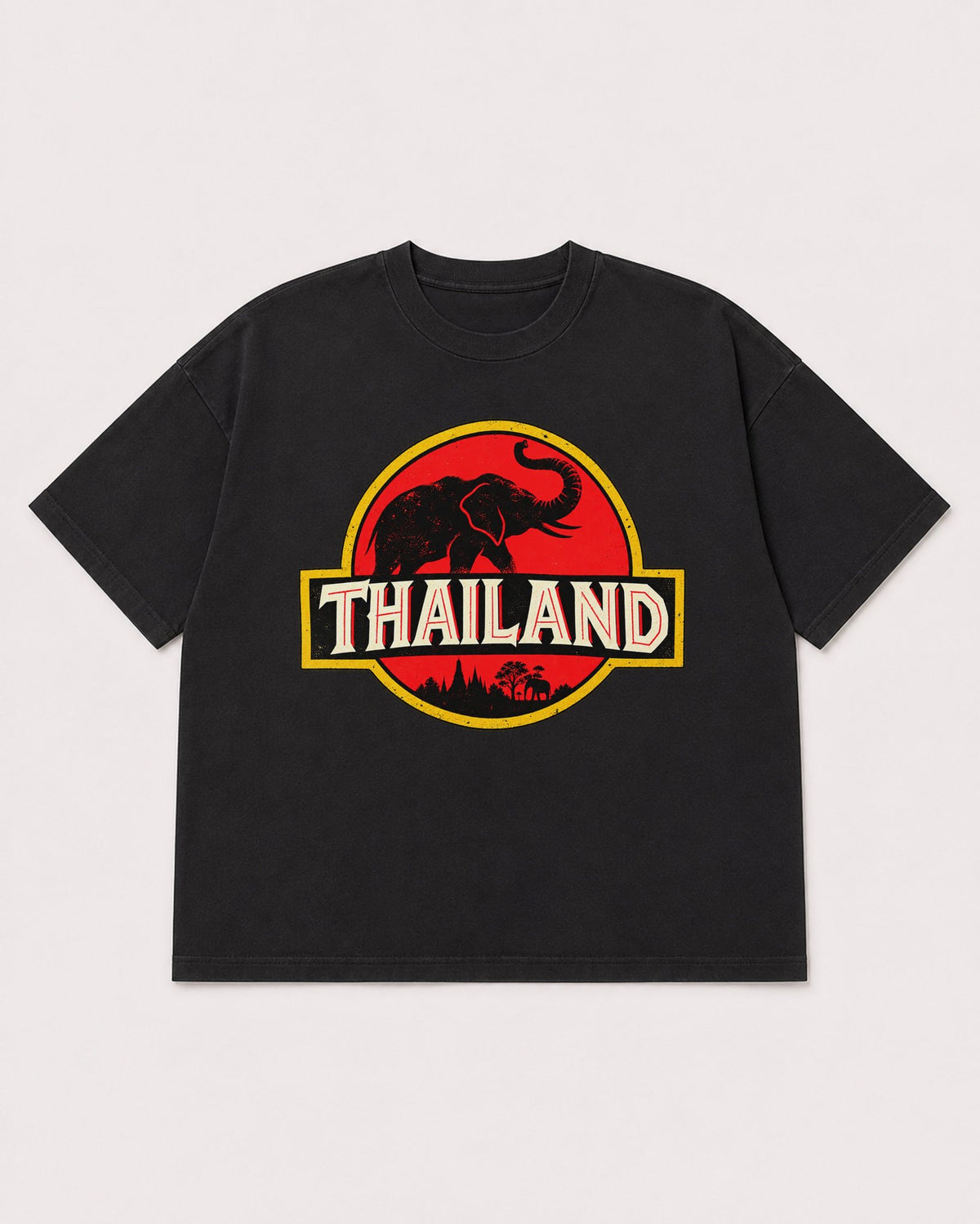 Mockup Boxy Heavyweight Tee Black product
