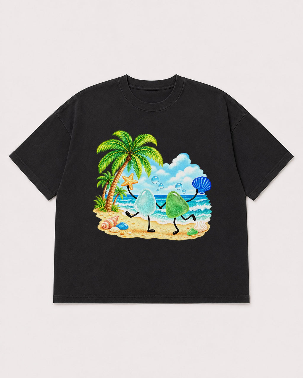 Mockup Boxy Heavyweight Tee Black product