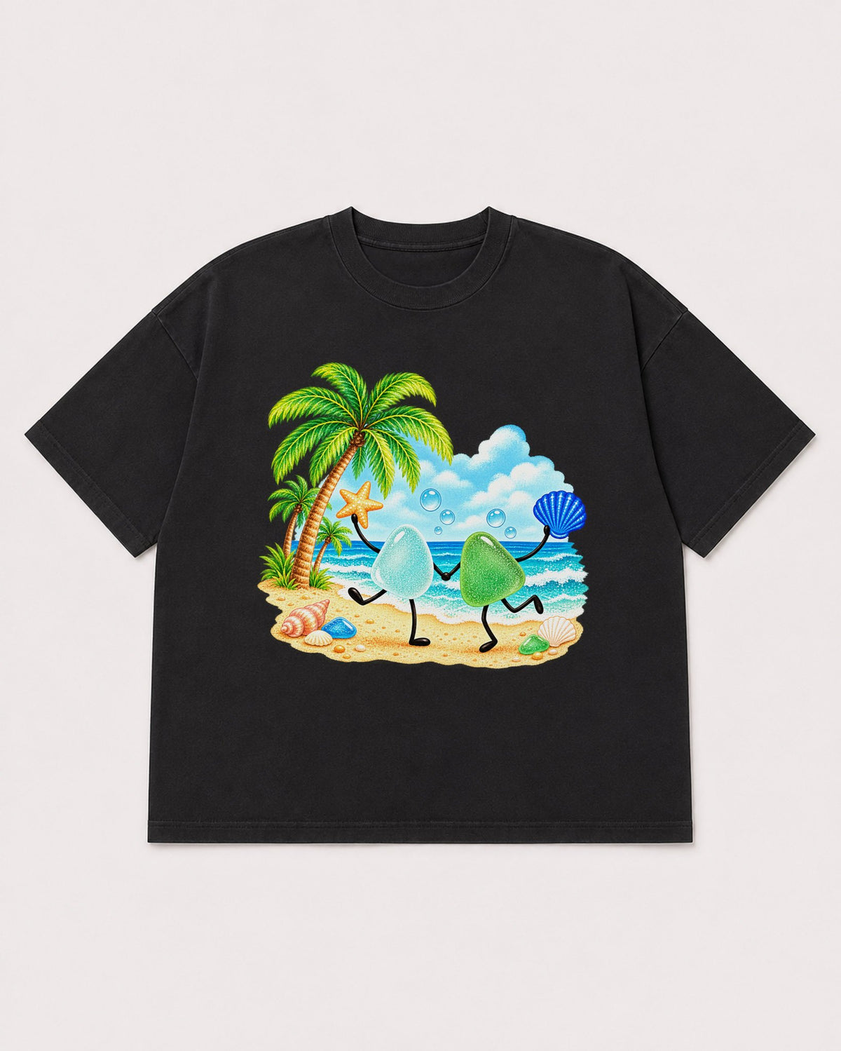 Mockup Boxy Heavyweight Tee Black product