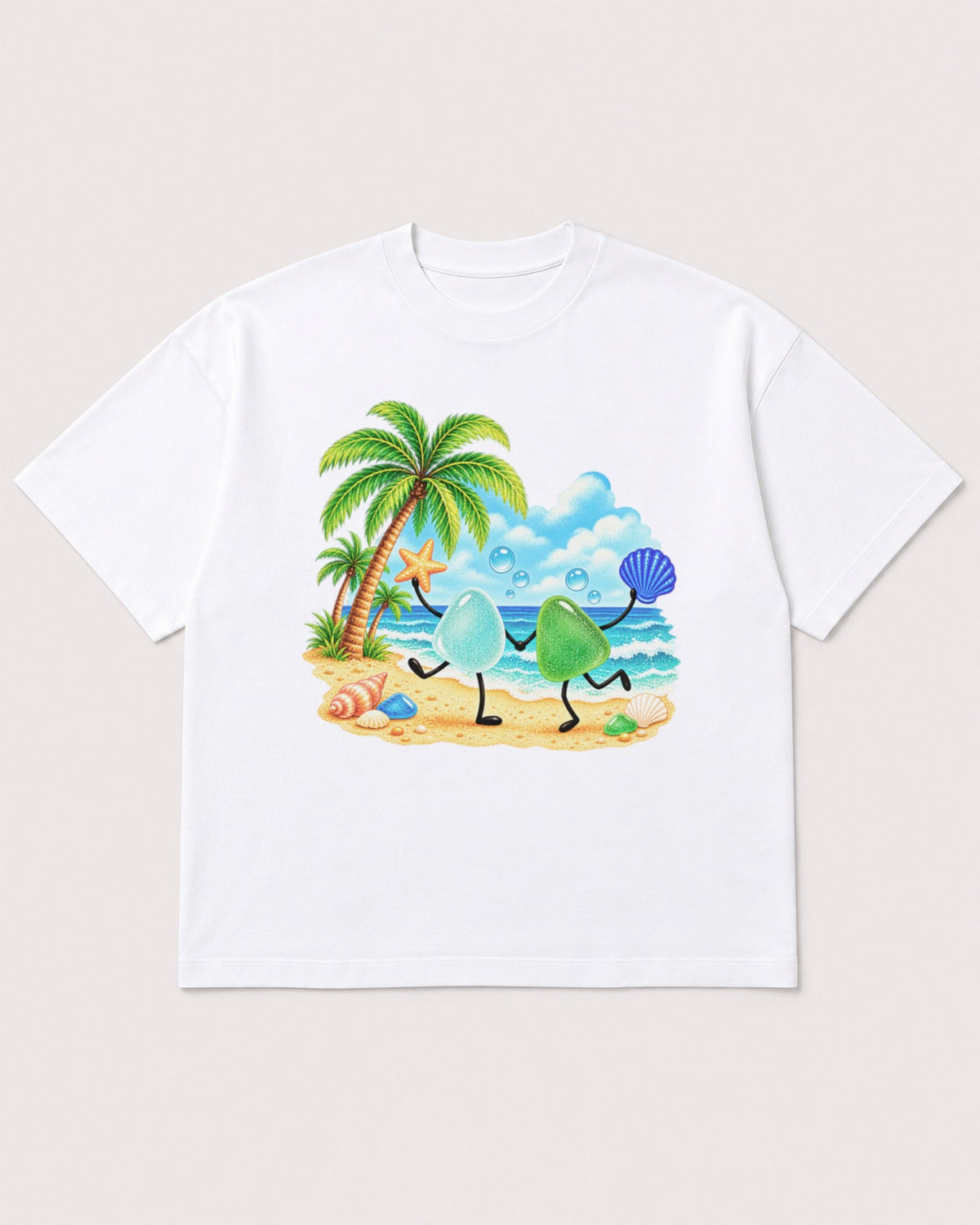 Mockup Boxy Heavyweight Tee White product