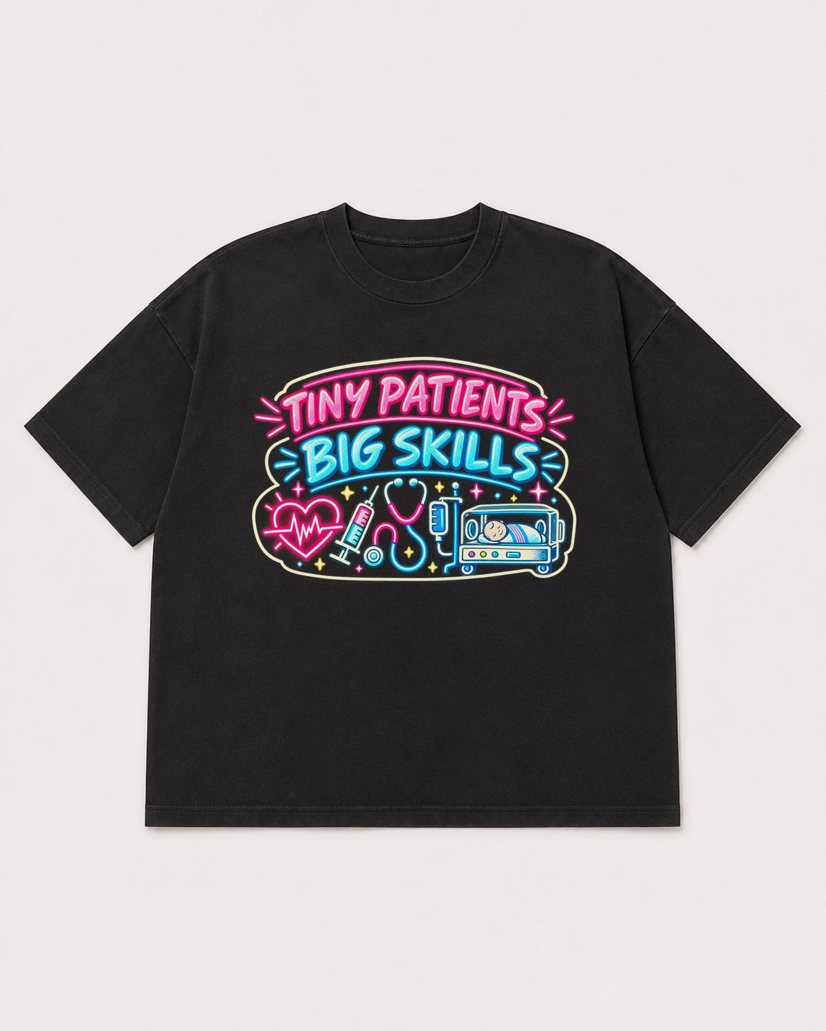 Mockup Boxy Heavyweight Tee Black product