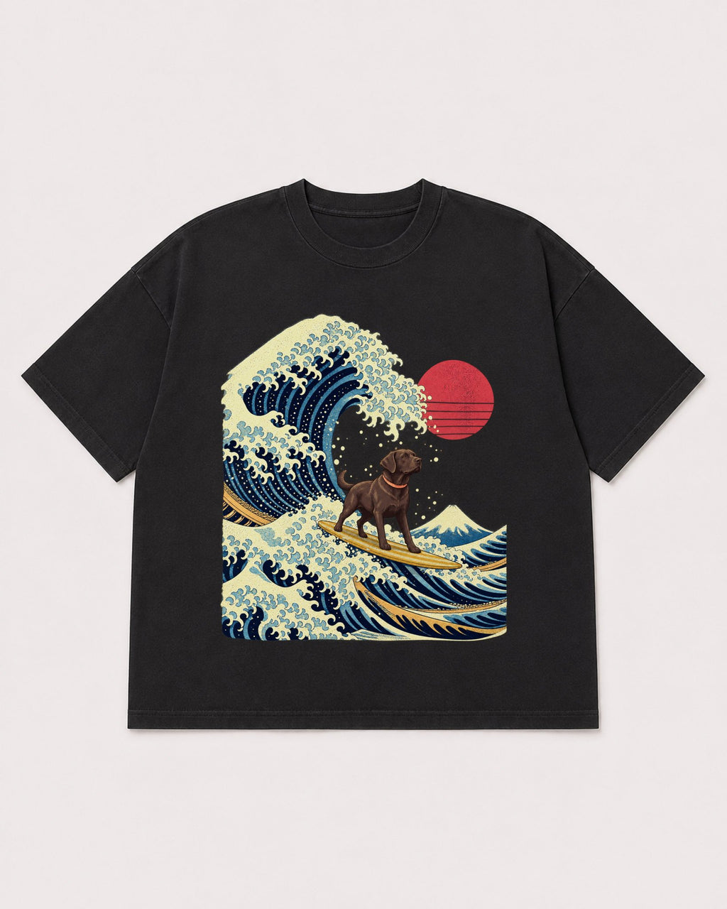 Mockup Boxy Heavyweight Tee Black product