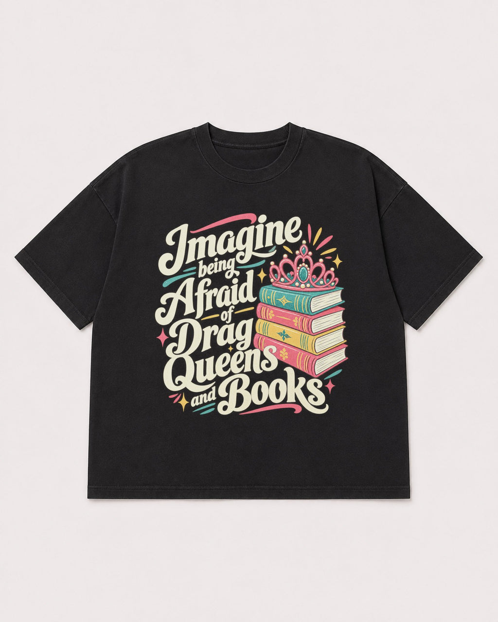 Mockup Boxy Heavyweight Tee Black product