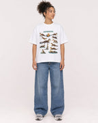 Mockup Boxy Heavyweight Tee White female full-body 20