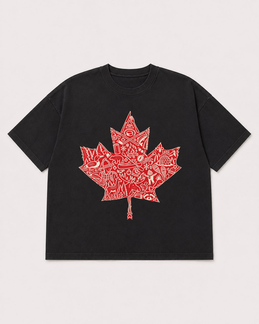 Mockup Boxy Heavyweight Tee Black product