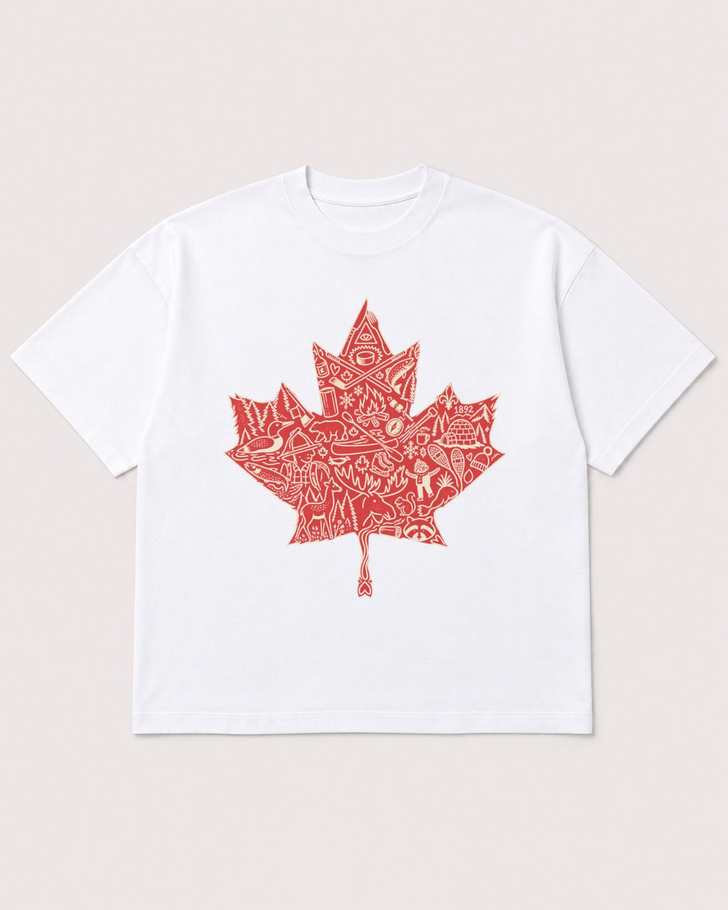 Mockup Boxy Heavyweight Tee White product