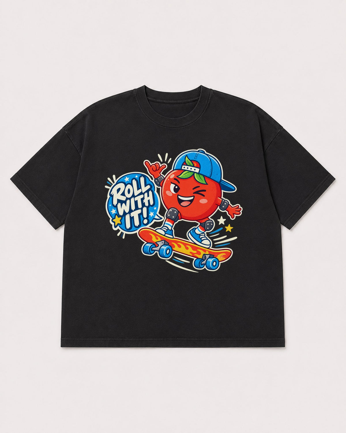 Mockup Boxy Heavyweight Tee Black product