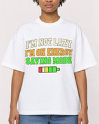 Mockup Boxy Heavyweight Tee White female close-up 35
