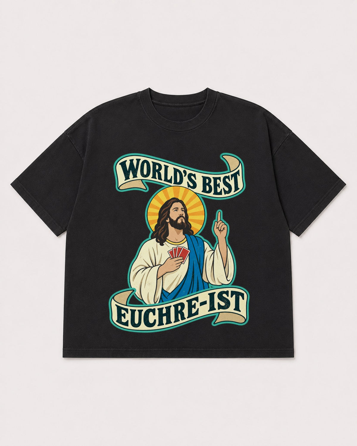 Mockup Boxy Heavyweight Tee Black product