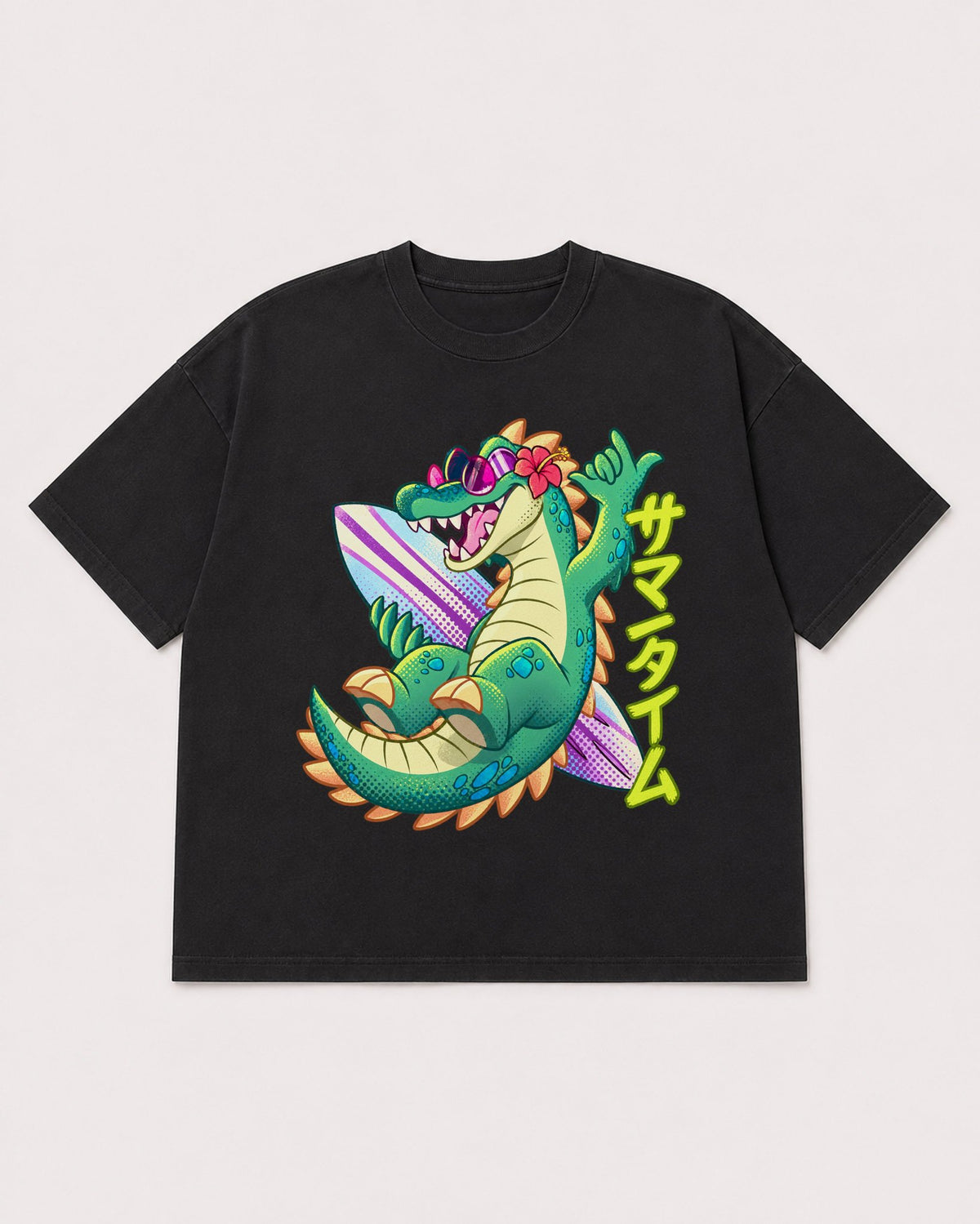 Mockup Boxy Heavyweight Tee Black product
