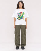 Mockup Boxy Heavyweight Tee White female full-body 02