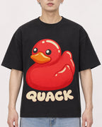 Mockup Boxy Heavyweight Tee Black male close-up 01