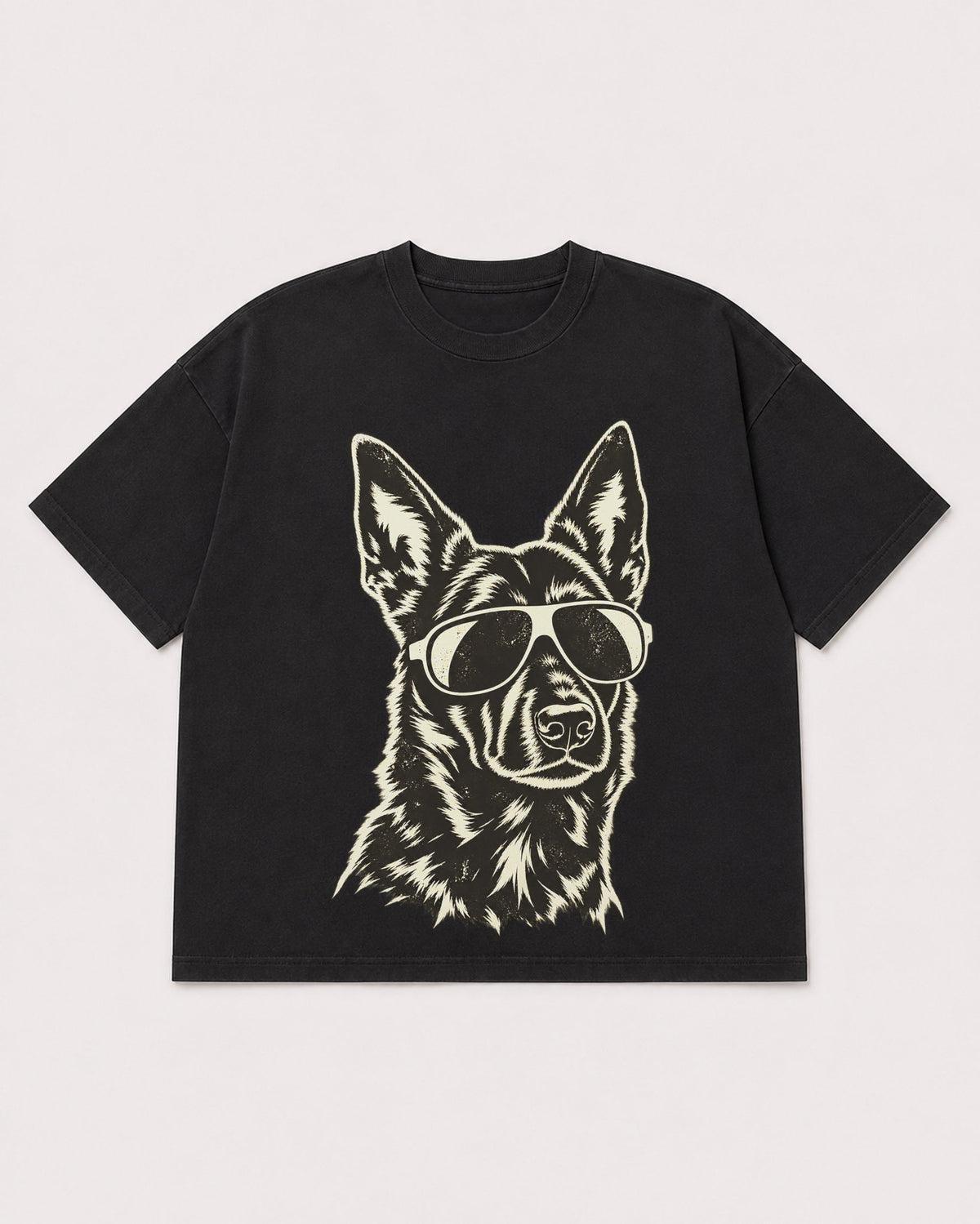 Mockup Boxy Heavyweight Tee Black product