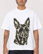 Mockup Boxy Heavyweight Tee White male close-up 06