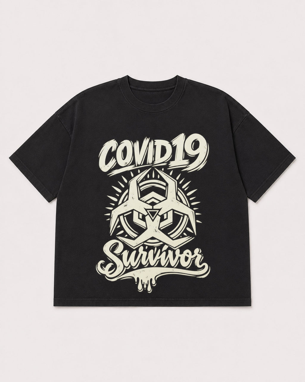 Mockup Boxy Heavyweight Tee Black product