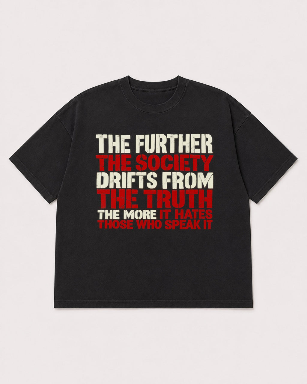 Mockup Boxy Heavyweight Tee Black product