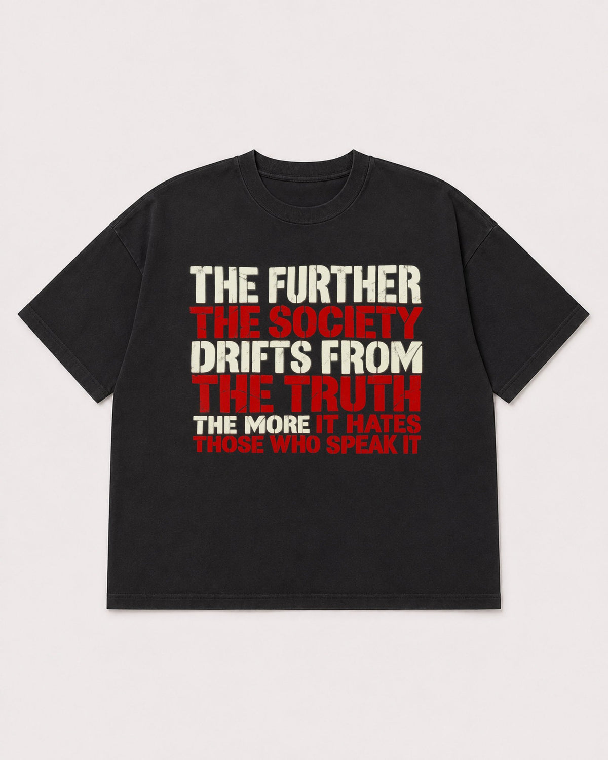 Mockup Boxy Heavyweight Tee Black product