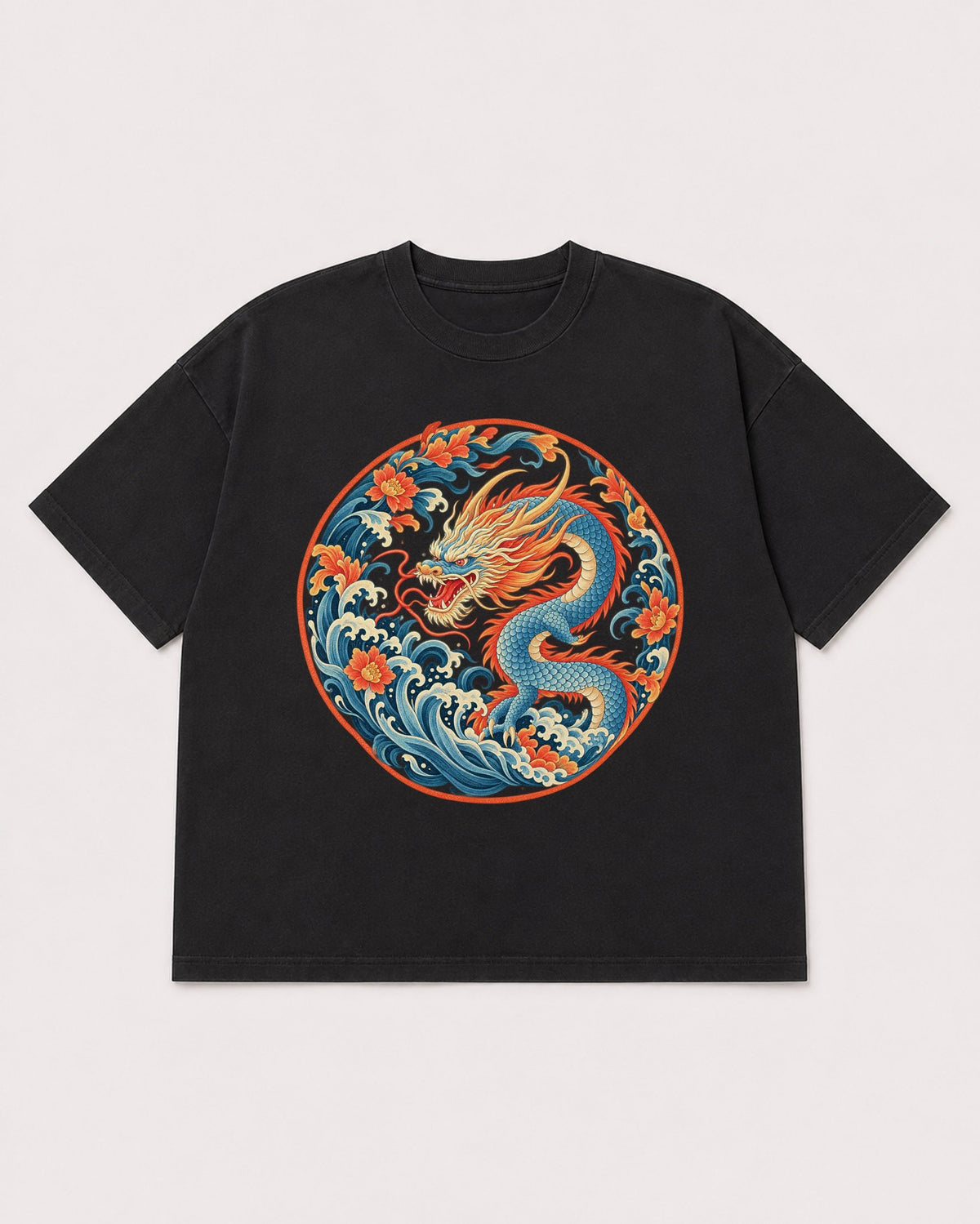 Mockup Boxy Heavyweight Tee Black product