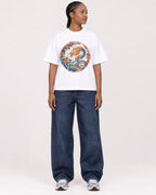 Mockup Boxy Heavyweight Tee White female full-body 44