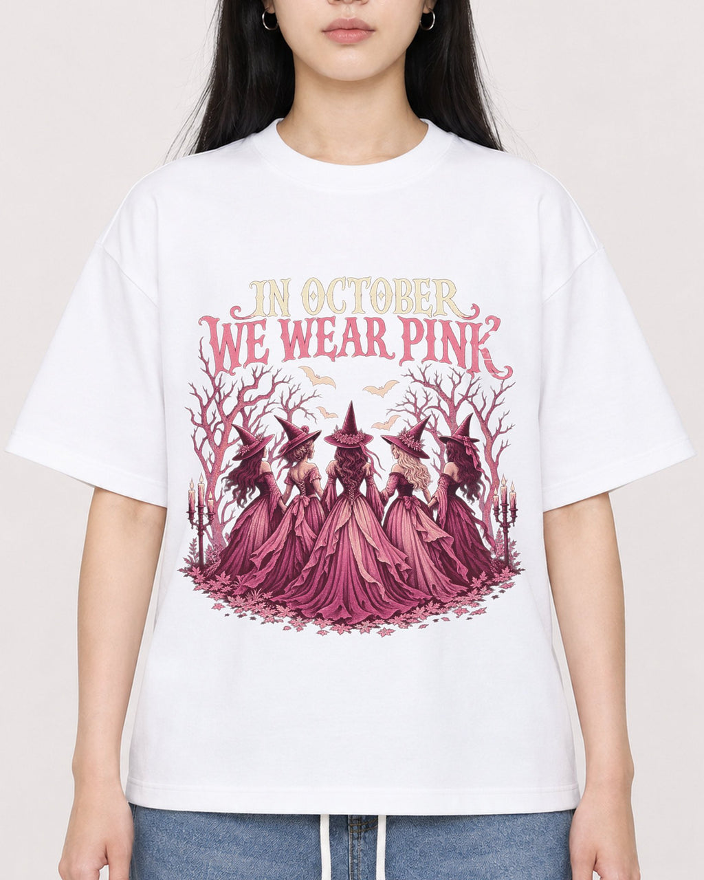 Mockup Boxy Heavyweight Tee White female close-up 01