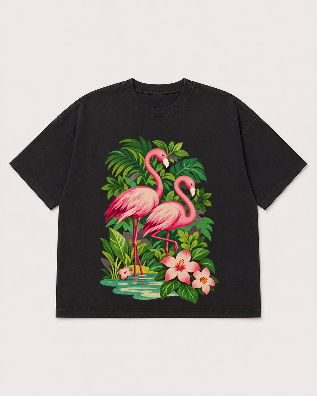 Mockup Boxy Heavyweight Tee Black product