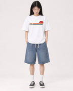 Mockup Boxy Heavyweight Tee White female full-body 01