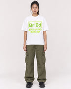 Mockup Boxy Heavyweight Tee White female full-body 42