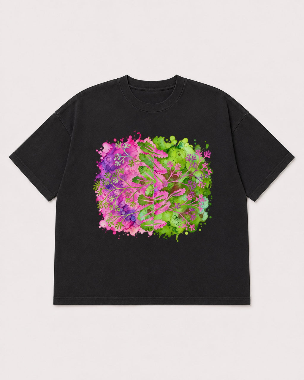 Mockup Boxy Heavyweight Tee Black product