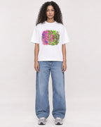 Mockup Boxy Heavyweight Tee White female full-body 10