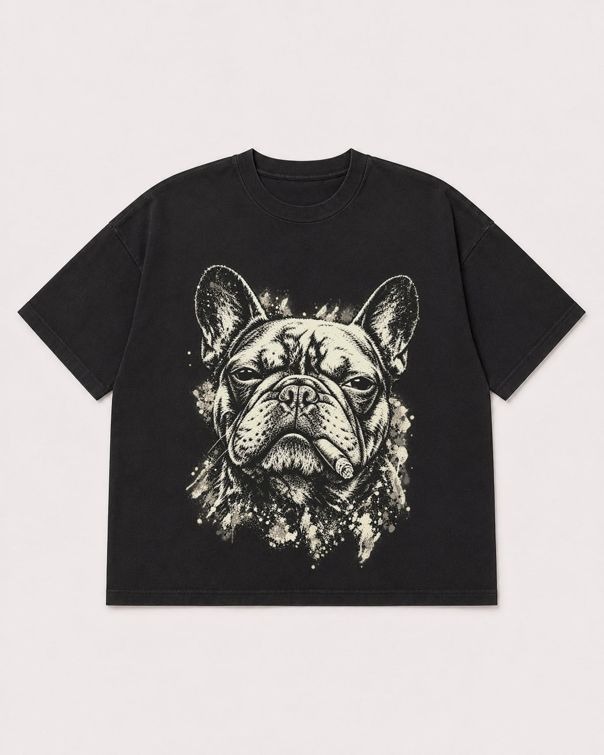 Mockup Boxy Heavyweight Tee Black product
