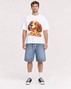 Mockup Boxy Heavyweight Tee White male full-body 08