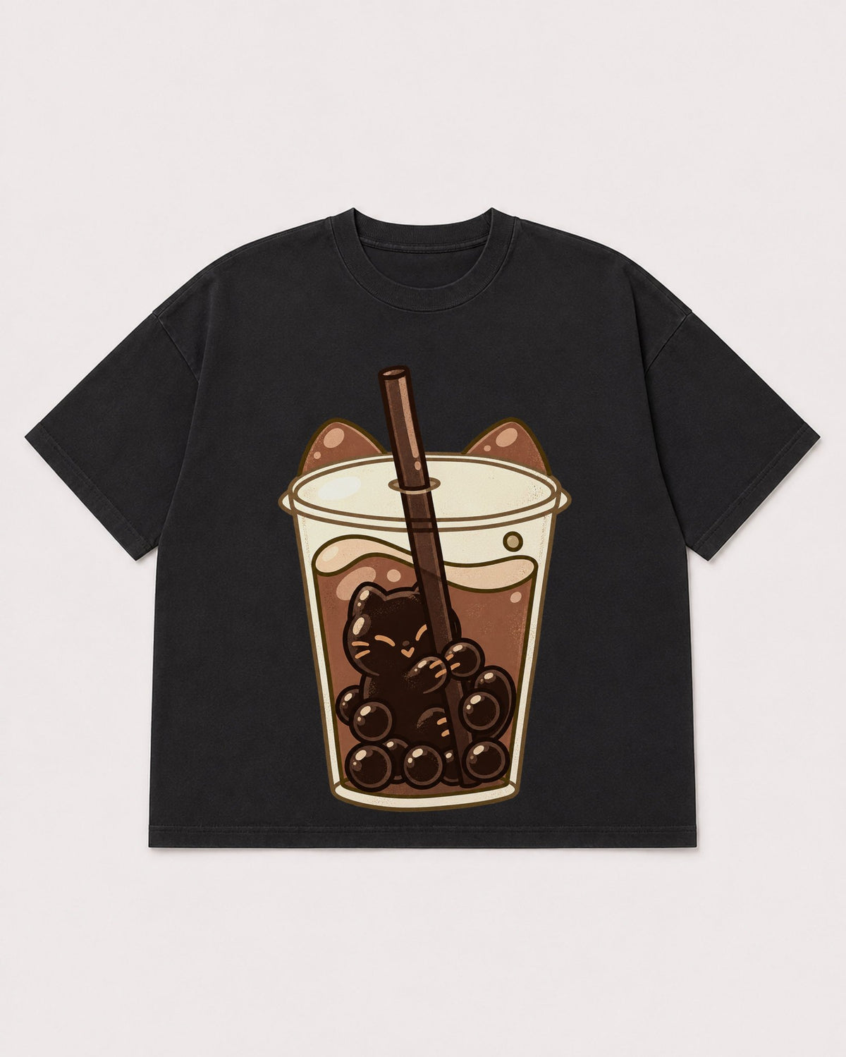 Mockup Boxy Heavyweight Tee Black product