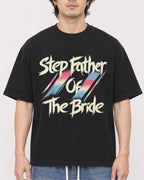 Mockup Boxy Heavyweight Tee Black male close-up 03