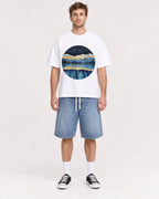 Mockup Boxy Heavyweight Tee White male full-body 08